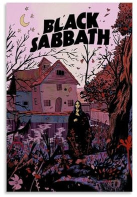 NLiangJi Music Group Black Sabbath 2 Musikalbum, Poster, Raumdekoration, bedruckte Leinwand, Poster, 30 x 45 cm, ungerahmter Stil