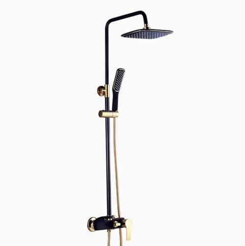 RONGSHEN duschkopf Badezimmer-Viergang-Dusch-Set, handgehaltene Sprühpistole mit Entkalierdüse, verstellbare Duschköpfe & amp; Bidet Duschsystem duschbrause
