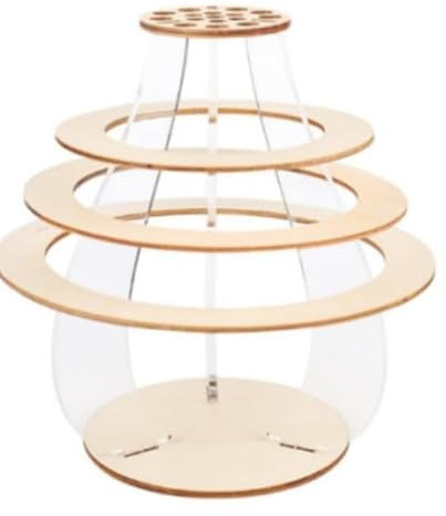 Vaso per Fiori Lego in Legno, 3D Vaso di Fiori per Bouquet con 6 Matite Acquerellabili Colorate 1*Pezzo di Legno a Forma di Cuore per Rose, Orchidee, Tulipani, Narcisi, Loto