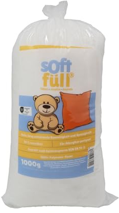 Softfüll | 3kg Füllwatte | Waschbar bis 95°C | Oekotex Standard 100 | Bastellwatte nach DIN 73/1