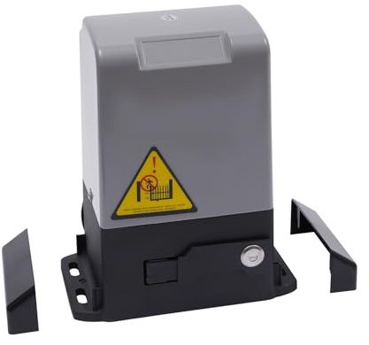 Schiebetorantrieb Set 370W,Automatischer Toröffner mit 2 Fernbedienung,800kg Schiebetorantriebr Garagentorantrieb Schiebetor Toröffner Tor Antrieb für Auffahrten für Torantriebe ür Innenhof,Fabrik