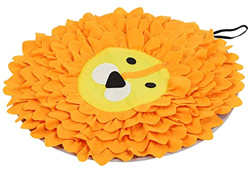 Acouto Tapis d'alimentation à Priser pour Chien de Compagnie Distrayant la Formation de Recherche de Nourriture Tapis de Jeu Couverture ToysFox Motif Morceaux de Nourriture en Feutre Doux Plusieurs