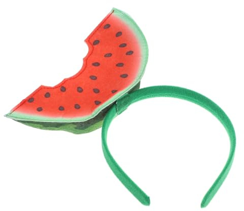 Niedliches Wassermelonen Haarband Rot aus Filzstoff Halloween Geschenkideen | Fruchtiges Design für Alltag und Reise, Weich und Bequem, Vielseitig, Fällt nicht Leicht