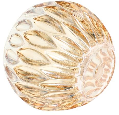Glas Schreibtischlampenschirm mit Lochdurchmesser 12mm, Gold