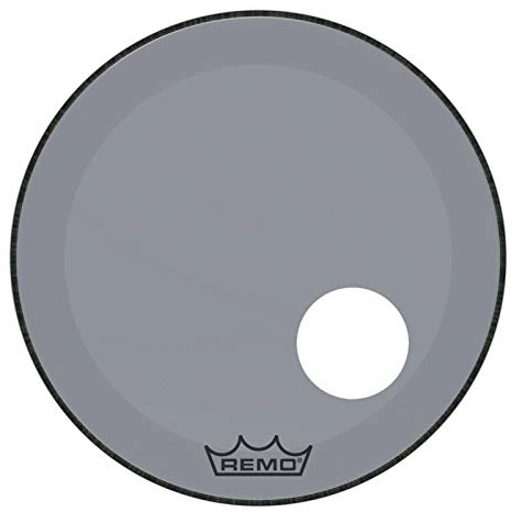 Remo Schlagzeugfell Colortone Powerstroke 3 Clear Smoke – Vorgestanztes 5 Loch – 18″ – P3-1318-CT-SMOH