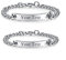 Modeschmuck 2pcs Männer Frauen Armband, Liebe Freundschaftsarmband, Edelstahl-Armbänder …