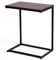 Golflame Beistelltisch mit Hartholz C Tisch Laptop Halter Ende Stand Schreibtisch Kaffee Sofa Tablett Beistelltisch Notebook Tablet Snack Tisch Sofa Tragbare Arbeitsplatzstation Walnuss
