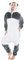 corimori 1852 MEI der Panda Damen Herren Onesie Jumpsuit Anzug Einteiler Kostüm Verkleidung Gr. 170-180cm, Blau Weiß