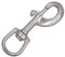 2 Stück 90x19mm Wirbelkarabiner Edelstahl V4A Inox Augwirbelhaken Bolzenkarabiner drehbare Öse