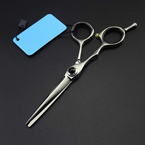Poetry Kerry Professionelle Linkshänder Friseurschere Linkshänder 5,5Japanische Stahlschere, Haarschneideschere (Silber)