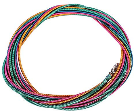 Electric Bass Strings,Four Color Roundwound Bass Guitar Strings Steel Durable Bass Strings, String Bass Coloured for Bass Beginner Portable 4-String Bass Strings