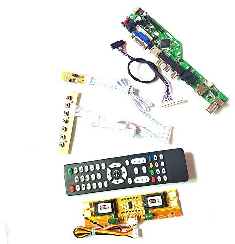 Für LTM220M1-L01/L02 LCD Panel Monitor LVDS 4CCFL 30Pin Tastatur + Fernbedienung + Wechselrichter HDMI VGA USB AV T.V53 Laufwerk Karte Board DIY Kit (LTM220M1-L01)