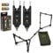 NGT DYNAMIC POD ADJUSTABLE 3 ROD POD COMPACT + 2 x VS BITE ALARMS CARP FISHING