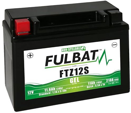 FULBAT BATTERIE MOTO FULBAT GEL FTZ12S / YTZ12S 12V 11,6AH 210A