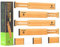 ANTOWIN Schubladentrenner Verstellbar Bambus (33-43 cm), Schubladen Organizer, Gefedert, Küche, Kommode, Badezimmer, Schlafzimmer, Babyschublade, Schreibtisch Ordnungssystem