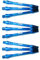 THOR-DARTS®™ Laser Etched Aluminium Schäfte Short/medium blau, schwarz, Silber, rot, Gold, grün / 1 Set (3 Stück) bis 4 Set (12 Stück) (blau (3 Set = 9 Stück), 47)