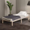 Hansales Bettgestell 90x190 cm Lisette mit Lattenrost mit Füßen – Futonbett aus Vollholz mit Rollrost – Bettrahmen 300 kg belastbar – Stabiles Holzbett – unbehandeltes FSC®-zertifiziertes Massivholz