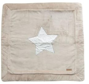 Tapis de parc en microfibre - Galet - 100 x 100 cm