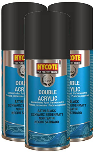 Hycote Satin Black 150ml (Pack of 3)