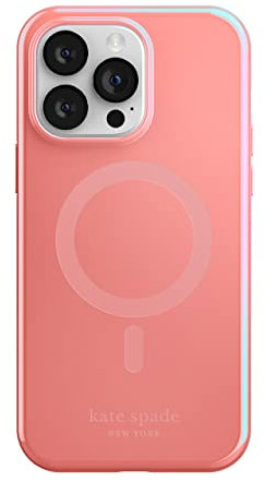 Kate Spade New York High Gloss Protective Hardshell Case Compatible with MagSafe for Apple iPhone 14 Pro Max - Grapefruit Soda Lacquer [KSIPH-261-LQGFS]