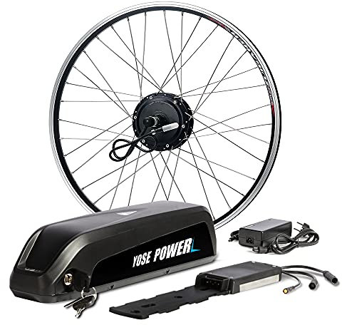 SHIMOST 28 Zoll E-Bike Umbausatz Conversion Kit 36V250W Heckmotor mit 36V13Ah Li-ion Batterie für Hinterrad 8-10 Gang Steckkranz Cassette, Integrierte Controller, LCD Anzeige, PAS Sensor