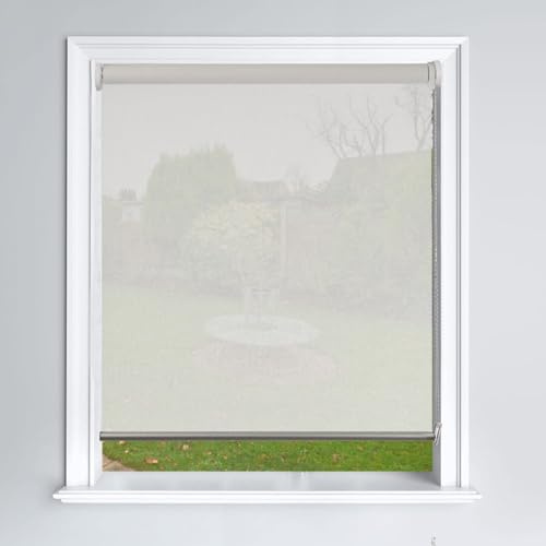 Lister Cartwright Sunscreen/Privacy Roller Blind Privacy Shades Windows Roller Blinds (White, 150 cm Width X 165 cm Drop)