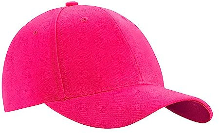 Herren Baseball Cap Kappe Baseball Cap Mütze Hut 100% Baumwolle Schirmkappe 6P (Fuchsie - Schnalle)