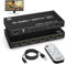 8K HDMI Switch Splitter 5 In 1 Out HDMI Umschalter - 5 Port HDMI2.1 Switcher Schalter Auto 8K 60Hz 4K 120Hz, mit IR Fernbedienung