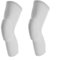 Basketball Kniebandage, 2 Stück, Anti-Kollision, Waben-Kompressions-Knieschoner für Kampf, Fußball, Volleyball, Baseball (S, Weiß)