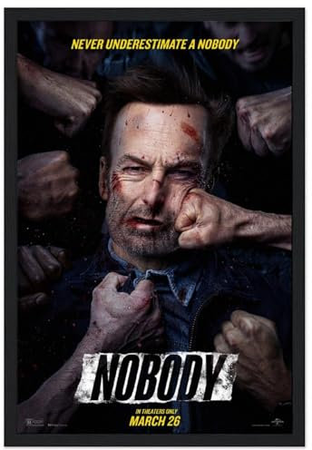 ZaMoux Poster mit Aufschrift Nobody, Wanddekoration, Leinwandposter und Drucke für Zimmer, ästhetisch, 20 x 30 cm