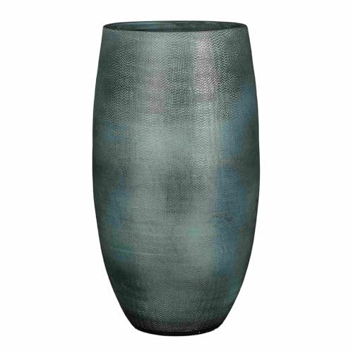 Mica Decorations Pot de Fleurs Porto - 39x39x70 cm - Terre Cuite - Bleu