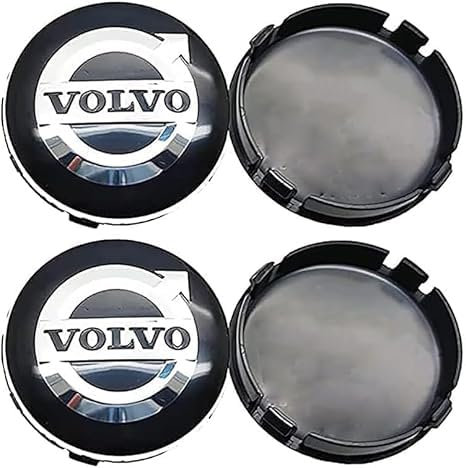 LFWCZS Auto Nabendeckel für Volvo EX30,Felgendeckel Felgenkappen 4 Stück 64mm Logo Radnabenabdeckung Wheel Caps Nabenkappen Zentralabdeckung Reifen & Felgen Zubehör,D