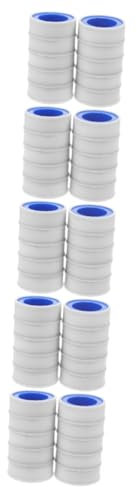 OSALADI 50rolls Plumbers PTFE Tape Duct Tape Thread Seal Mastic Insulation Acid and Moisture