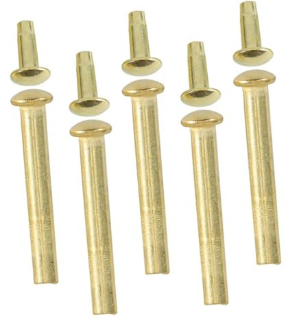 Ciieeo 5 Set Folding Fan Repair Kit Hand Fan Axle Rivets and Fasteners Replacement Shaft Rivet Nut Tools