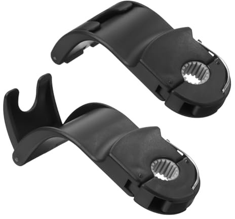 FUNNETOYU 2 Pz Gancio Per Rotelle Di Ricambio Connettore a Clip Per Innesto Manico a Ventaglio Fatto a Mano Pragamera Per Disco Connettore Speciale Prese E27 Addominali Black