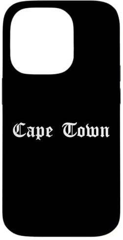 Cape Town, Gothic Type Hülle für iPhone 14 Pro