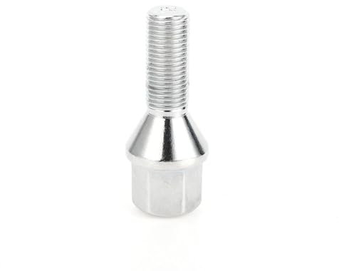 RAVTAKL Voiture Boulon Vis Écrou Compatible avec Peugeot 306 307 1007 2008 Sièges Coniques Boulons De Roue Goujons M12x1,25 Tige 28 Mm 20 Pièces