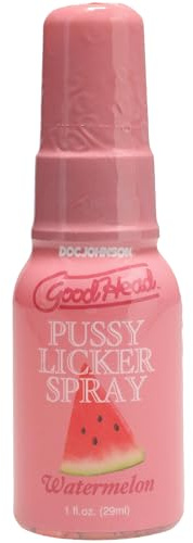 GoodHead Pussy Licker Spray – Watermelon (1 fl. oz - 29ML.) | Flavoured Oral Sex Spray for Foreplay & Oral Play | Sugar-Free, Vegan, Paraben-Free & Body-Safe