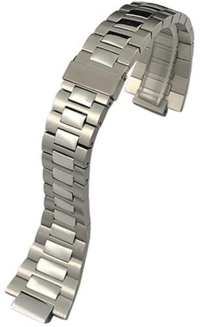JQQJZLC 13mm Edelstahl Uhrenband 25 mm ， für Patek Philippe Nautilus 5711 5726 Silber Metal Watch Armband Armbänder