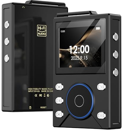 Lvcdodvd MP3 Players with Bluetooth Hi-Fi 16GB + 64GB TF Card Music Player MP3 & Digital Audio MP3 Player with HiFi Sound Voice Recorder E-Book FM Radio