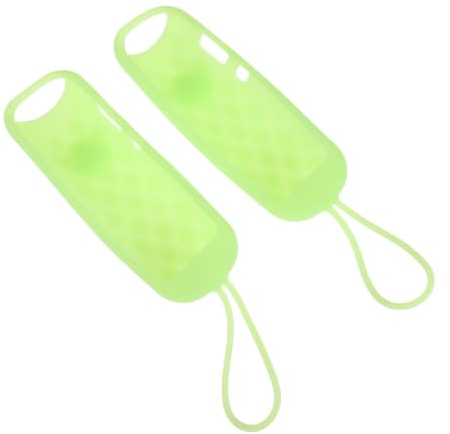 Operitacx 2stücke Silikon Fernbedienungshülle Leuchtend im Dunkeln Kompatibel mit TCL Tv Schutzhülle für Tv und Klimaanlagen Grüne Fernbedienungshülle aus Flexiblem Silikon Leichter Schutz