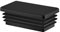 Tappi a Lamelle Rettangolari 140x80 mm in Plastica Nero - Tappo per Tubo per Mobili e Strutture in Ferro | Inserto Terminale – Set 5 Pezzi – 14x8 cm