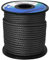 emma kites Schwarze 1,6 mm UHMWPE geflochtene Schnur Spleißbar Utility Cord DIY Leine Zelt Tarp Abspannleine Hängematte Ridgeline Whoopie Sling Bear Bagging für Camping Backpacking Survival Bootfahren