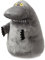 AURORA, 60993, Moomin Official Merchandise, Groke, 6.5In, Soft Toy, Grey, 6.5'