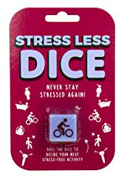 Gift Republic Stress Less Dice Fun Novelty Gift Destress Activity Decision Dice Relax Let Fate Decide, 2.5cm, Purple