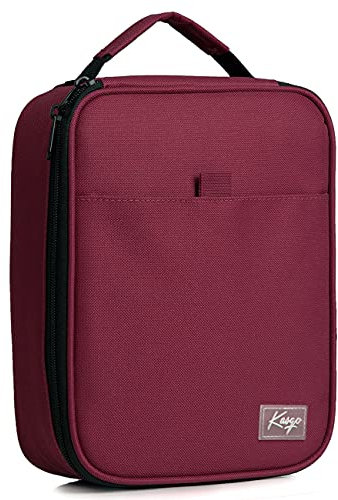 Kasgo Federmäppchen Große, 54 Steckplätze Mäppchen Federmappe Federtasche Etui für Schule Studenten, Arbeit, Office, Kunst Pen Organizer Holder Schulmaterial mit 2 Abnehmbaren Schichten Burgund