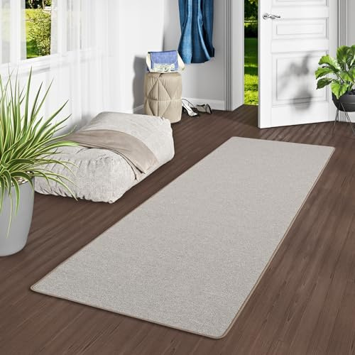 Snapstyle Feinschlingen Läufer Velour Teppich Strong Taupe in 9 Größen