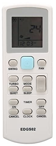 Annadue Mando a Distancia para Aire Acondicionado, Mando a Distancia de Repuesto para Aire Acondicionado con Pantalla de Subtítulos en Negro LED para ACSON/para APGS02 ECGS02(Blanco)