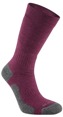 Craghoppers Mens Trek Merino Wool Cushioned Walking Socks with Elasticated Ankle & Underfoot Support - Perfect for Outdoors, Trekking & Hiking