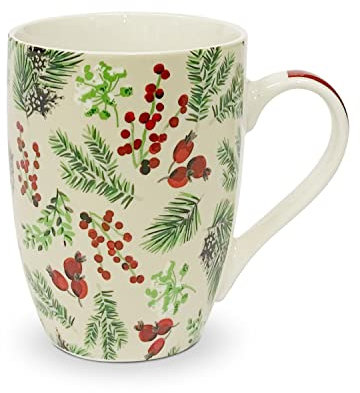 Tazza in Porcellana Nuvole di Stoffa retrò Shabby Chic Bonnie Natale 350ml 5698